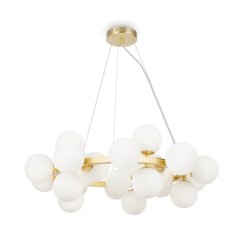Pendelleuchte – Messingfarbenes Metall, 25-flammiges Design, G9 Fassung - Dallas | Maytoni
