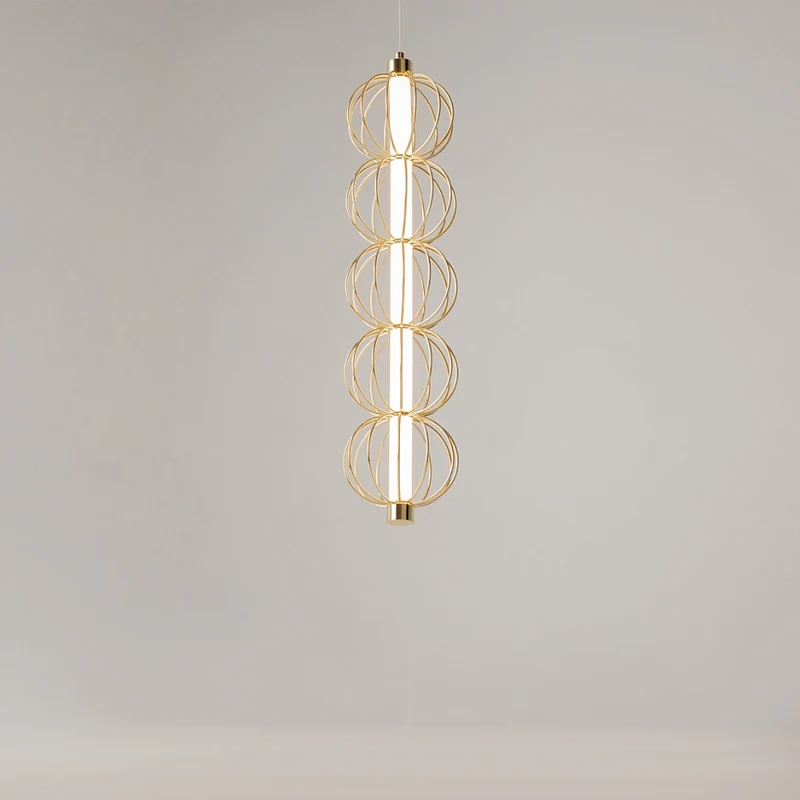 Pendelleuchte – Goldenes Metall, 17 W Leistung, Warmweiß Licht, Ø13,9 cm - Golden Cage | Maytoni