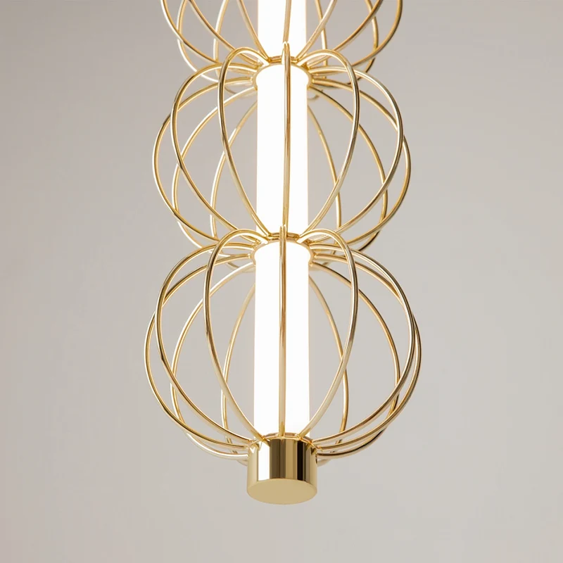 Pendelleuchte – Goldenes Metall, 17 W Leistung, Warmweiß Licht, Ø13,9 cm - Golden Cage | Maytoni