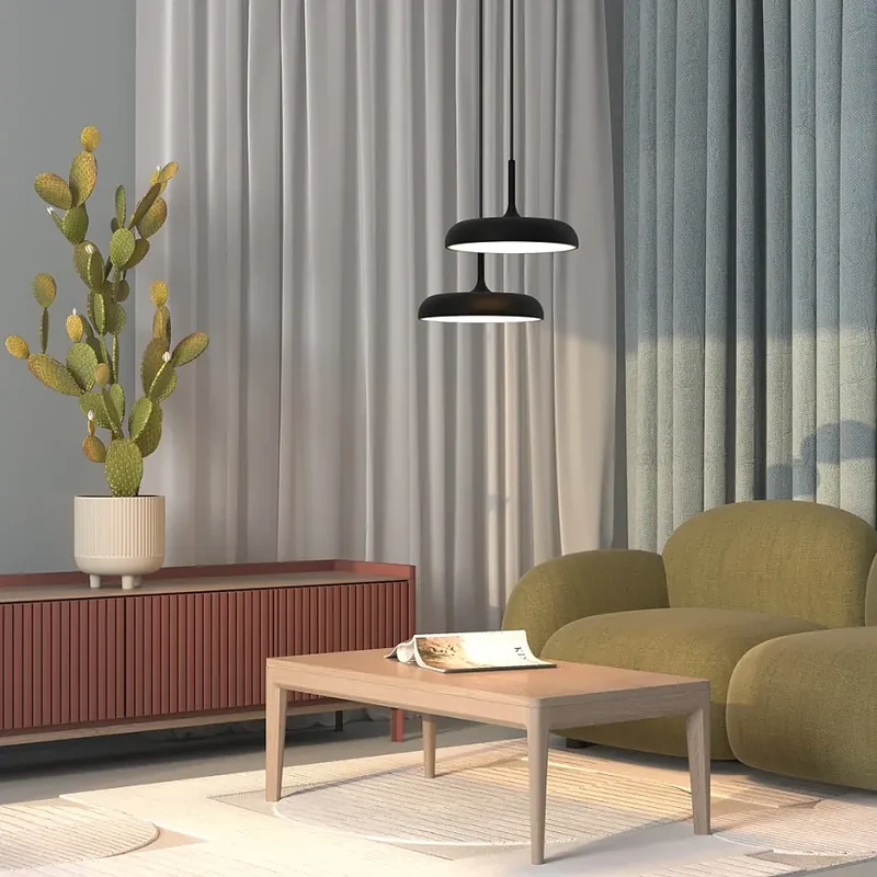 Pendelleuchte – Schwarzes Metall, 26 W LED, Warmweiß, Höhe 347 cm - Gerhard | Maytoni
