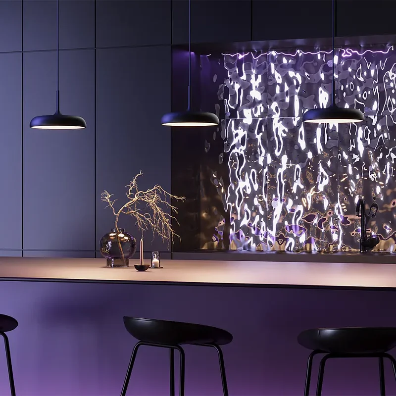 Pendelleuchte – Schwarzes Metall, 19 W LED, Warmweiß, Höhe 335 cm - Gerhard | Maytoni