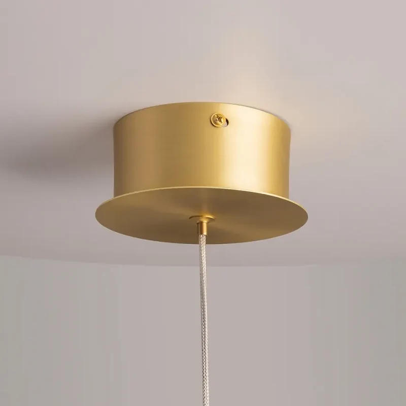 Pendelleuchte – Goldfarbenes Aluminium, Rauchgrauer Glasschirm, 7 W Leistung, IP20 Schutzart, Ø20 cm - Splash | Maytoni