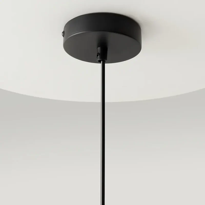 Pendelleuchte – Schwarzes Metall, Zwei G9-Fassungen, Glasschirme, IP20 Schutz - Ring | Maytoni