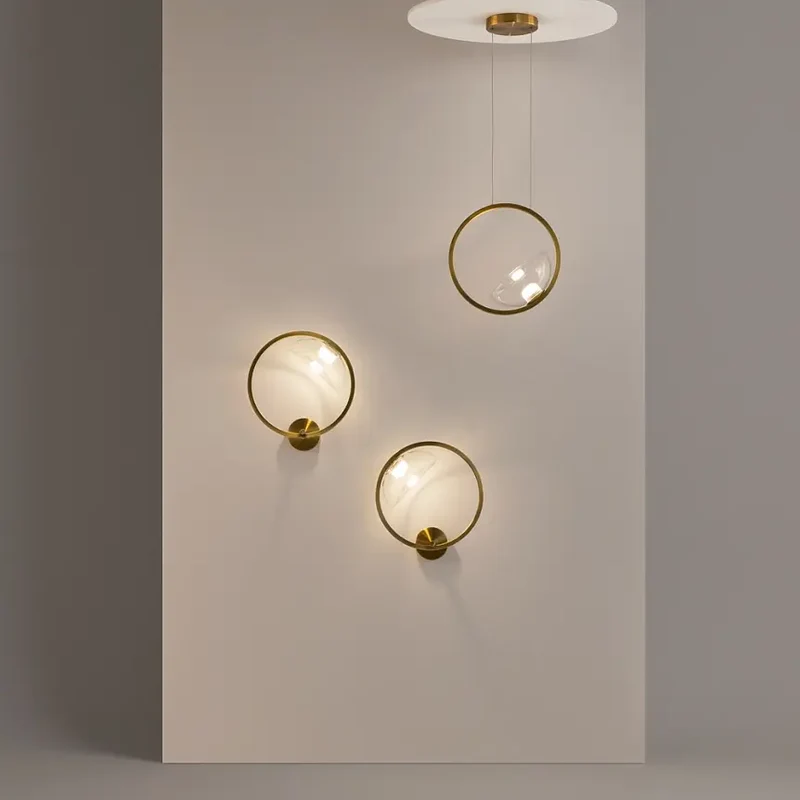 Pendelleuchte – Messingfarbenes Metall, Höhenverstellbar, 5 W Leistung, Warmweißes Licht, 35 cm Höhe - Lunare | Maytoni