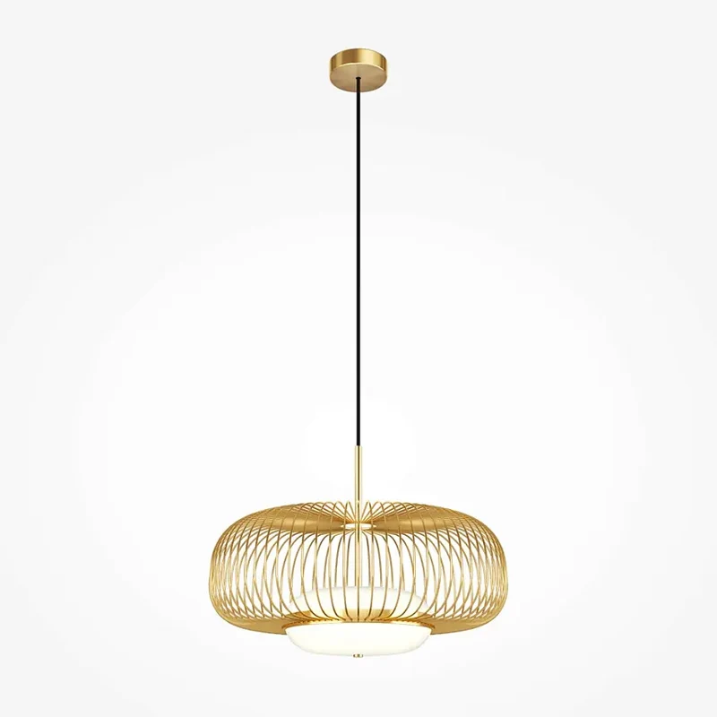 Pendelleuchte – Messingfarbenes Metall, 20 W Leistung, Warmweiß, 337 cm Höhe - Levitation | Maytoni