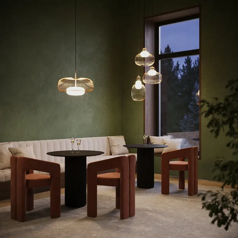 Pendelleuchte – Messingfarbenes Metall, 20 W Leistung, Warmweiß, 337 cm Höhe - Levitation | Maytoni