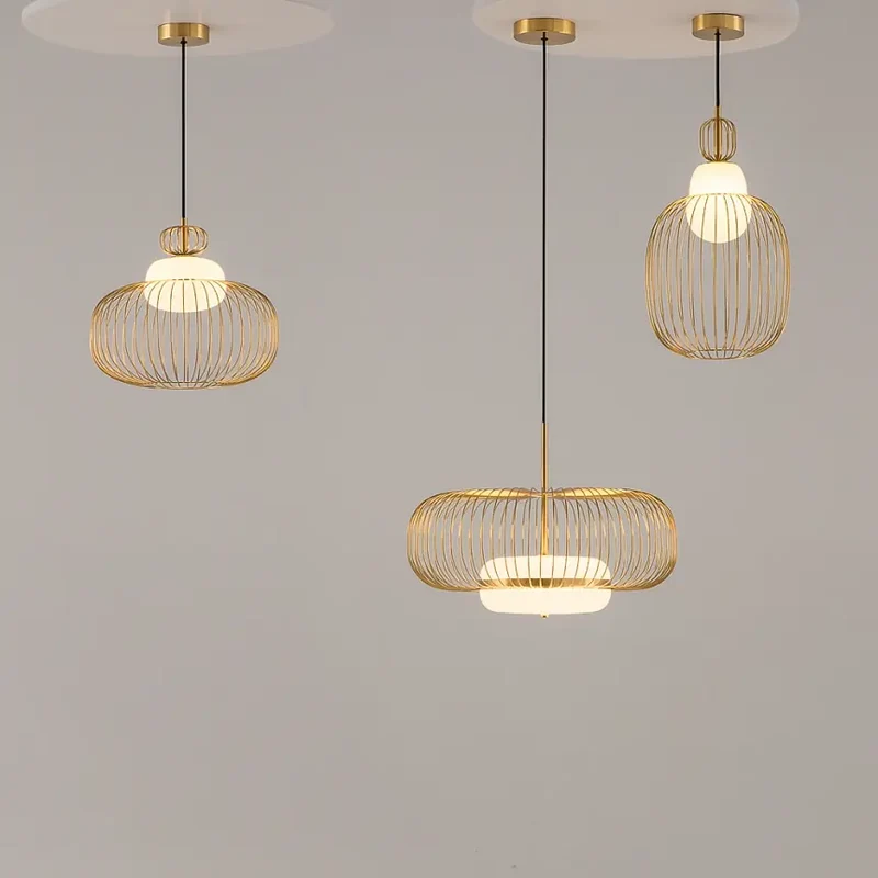 Pendelleuchte – Messingfarbenes Metall, 20 W Leistung, Warmweiß, 337 cm Höhe - Levitation | Maytoni