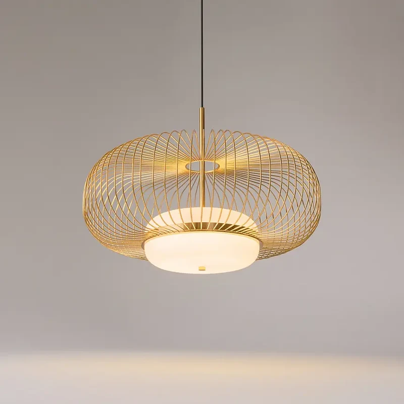 Pendelleuchte – Messingfarbenes Metall, 20 W Leistung, Warmweiß, 337 cm Höhe - Levitation | Maytoni