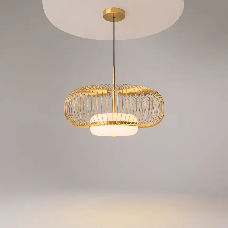 Pendelleuchte – Messingfarbenes Metall, 20 W Leistung, Warmweiß, 337 cm Höhe - Levitation | Maytoni
