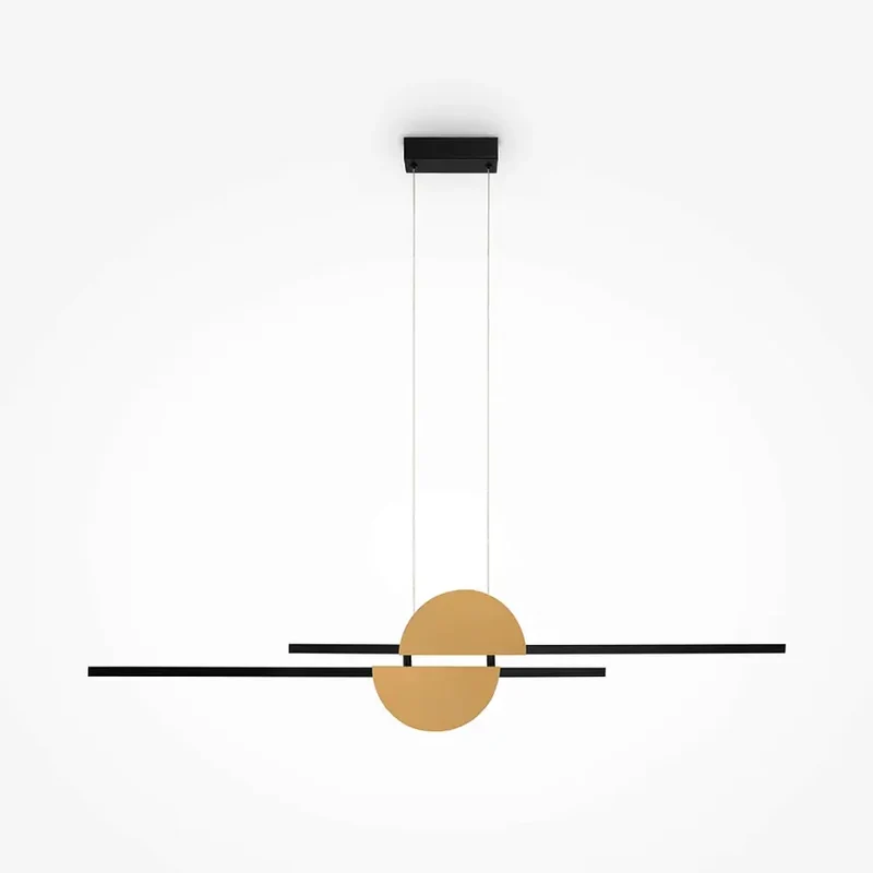 Pendelleuchte – Schwarz Messing, Aluminium Material, 26 W Leistung, Neutralweiß – Skyline | Maytoni