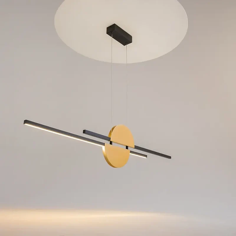 Pendelleuchte – Schwarz Messing, Aluminium Material, 26 W Leistung, Neutralweiß – Skyline | Maytoni