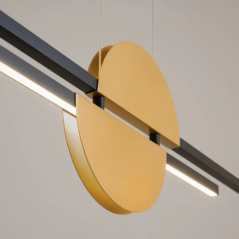 Pendelleuchte – Schwarz Messing, Aluminium Material, 26 W Leistung, Neutralweiß – Skyline | Maytoni