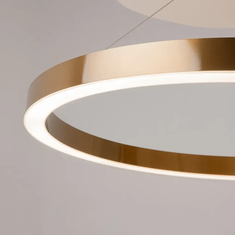 Pendelleuchte – Messing Finish, Acrylschirm, 58 W LED, IP20 Schutz, Ø80 cm - Saturno | Maytoni