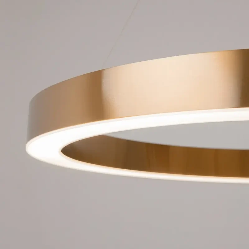 Pendelleuchte – Messing Finish, Acrylschirm, 39 W LED, IP20 Schutz, Ø60 cm - Saturno | Maytoni