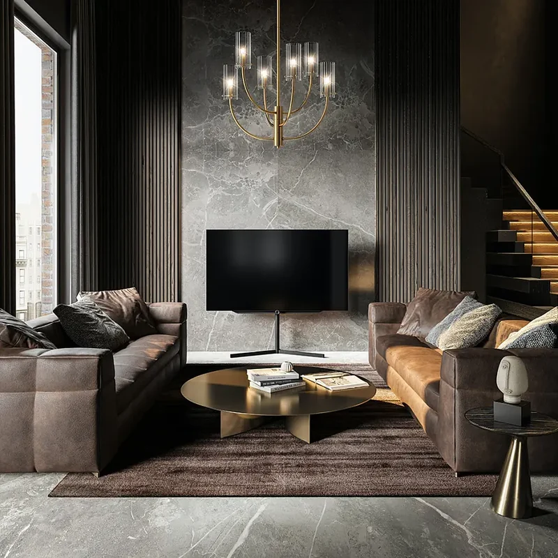 Pendelleuchte – Messingfinish, Glasschirme, 6 G9 Fassungen - Arco | Maytoni