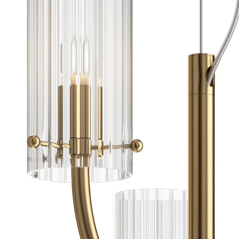 Pendelleuchte – Messingfinish, Glasschirme, 3 G9 Fassungen - Arco | Maytoni