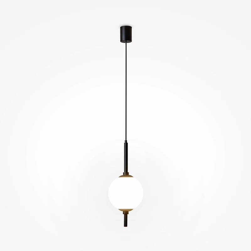 Pendelleuchte – Schwarzes Finish, Metallgehäuse, 7W Leistung, 360° Licht - The Sixth Sense | Maytoni