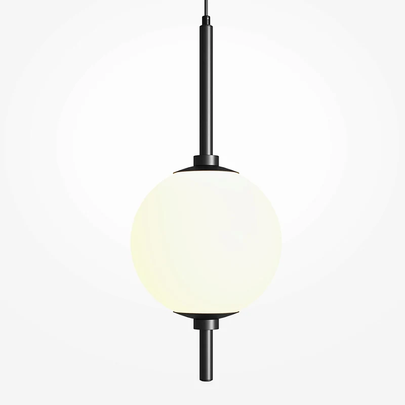 Pendelleuchte – Schwarzes Finish, Metallgehäuse, 7W Leistung, 360° Licht - The Sixth Sense | Maytoni