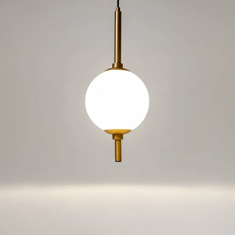 Pendelleuchte – Messing Finish, Metallgehäuse, 7W Leistung, 360° Licht - The Sixth Sense | Maytoni