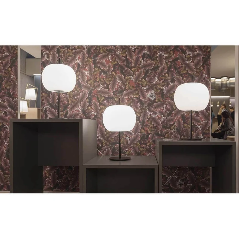 Kundalini Opalglas Tischleuchte Kushi XL 61cm mit Dimmer