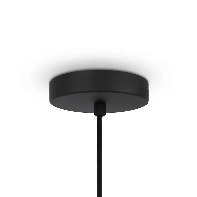 Pendelleuchte – Schwarzes Metall, Holzschirm, Kugel Design, E27 Fassung, IP20 Schutz, Ø60 cm - Roots | Maytoni