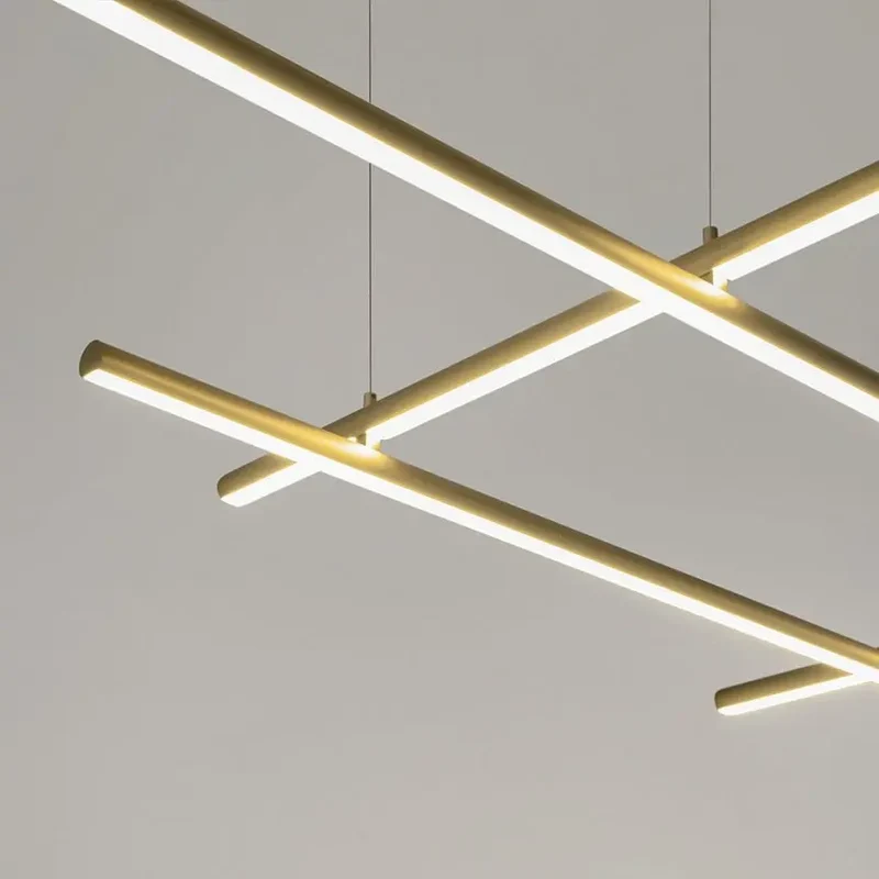 Pendelleuchte – Goldfarbenes Aluminium, 80 W Leistung, Warmweiß, 73,5 cm Breite - Radiance | Maytoni