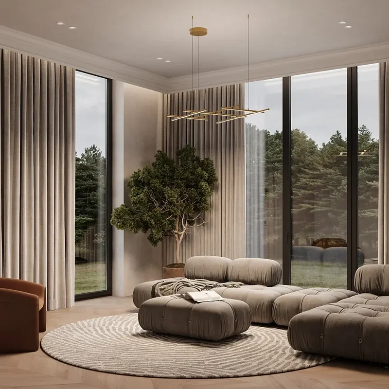 Pendelleuchte – Goldfarbenes Aluminium, 80 W Leistung, Warmweiß, 80 cm Breite - Radiance | Maytoni