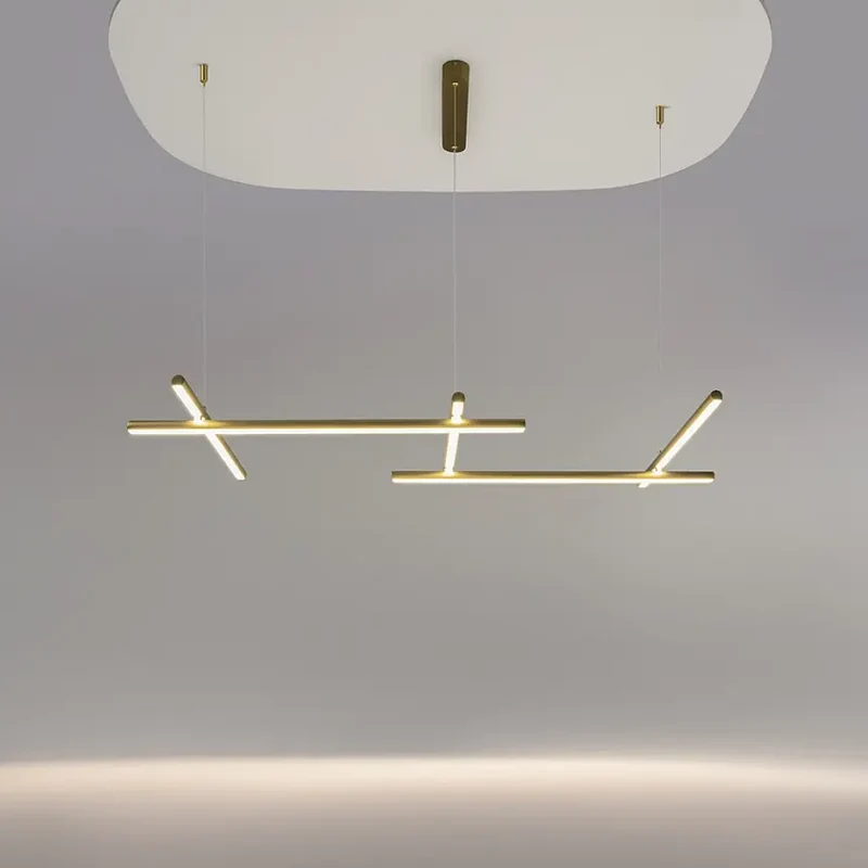 Pendelleuchte – Goldfarbenes Aluminium, 50 W Leistung, Warmweiß, 54,3 cm Breite - Radiance | Maytoni