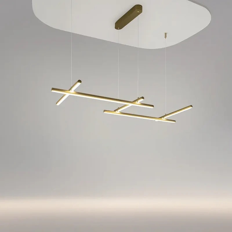 Pendelleuchte – Goldfarbenes Aluminium, 50 W Leistung, Warmweiß, 54,3 cm Breite - Radiance | Maytoni
