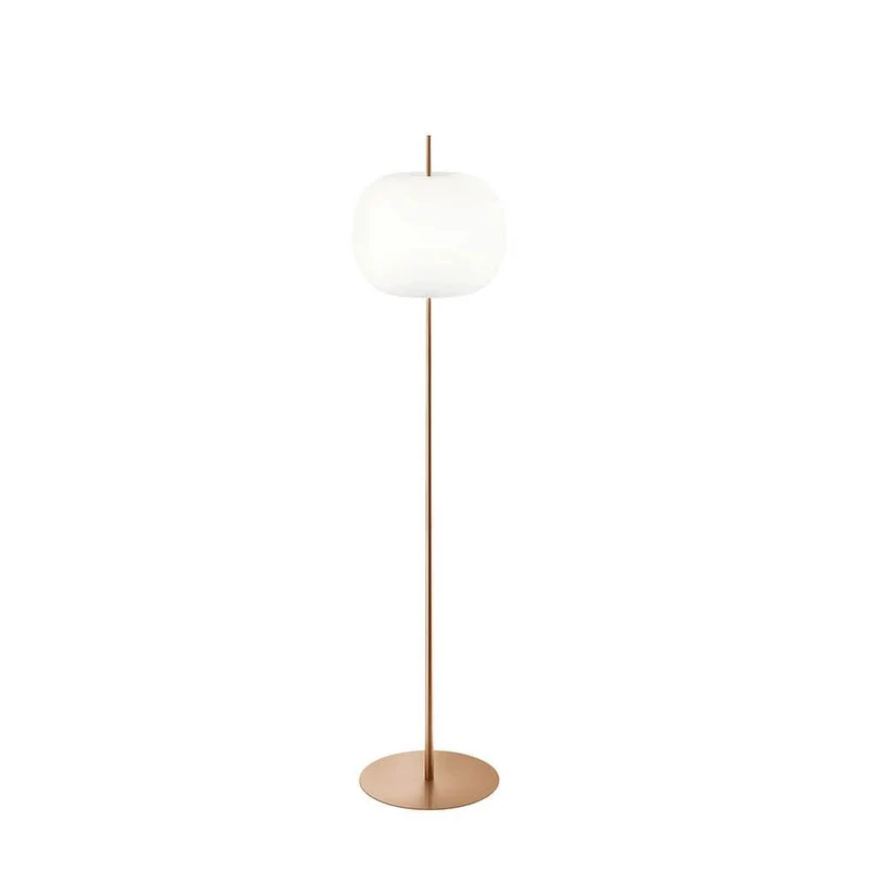 Kundalini Stehlampe Kushi XL mit Opalglasschirm 183cm Dimmbar