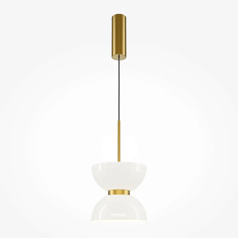 Pendelleuchte – Goldfarbenes Metall, 11 W Leistung, Warmweiß, 350 cm Höhe - Kyoto | Maytoni