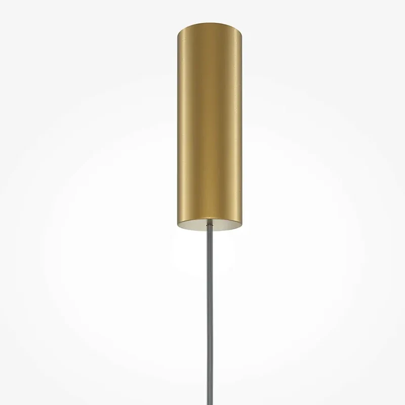 Pendelleuchte – Goldfarbenes Metall, 11 W Leistung, Warmweiß, 350 cm Höhe - Kyoto | Maytoni