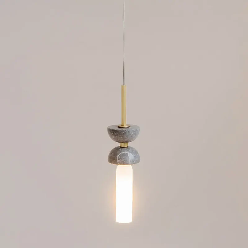 Pendelleuchte – Goldfarbenes Metall-Marmor, 28 W Leistung, G9 Fassung, 336,5 cm Höhe - Kyoto | Maytoni