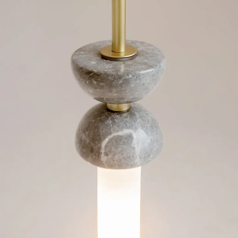 Pendelleuchte – Goldfarbenes Metall-Marmor, 28 W Leistung, G9 Fassung, 336,5 cm Höhe - Kyoto | Maytoni