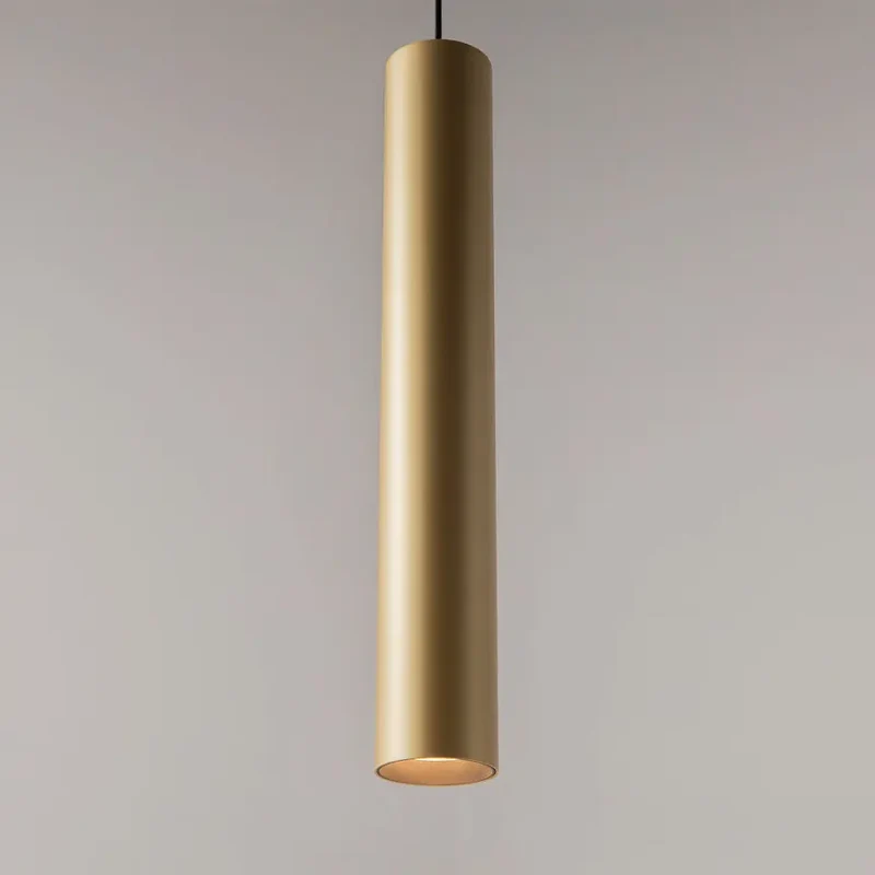 Pendelleuchte – Goldfarbenes Aluminium, GU10 Fassung, IP20 Schutz, Ø6 cm - Pro Focus | Maytoni