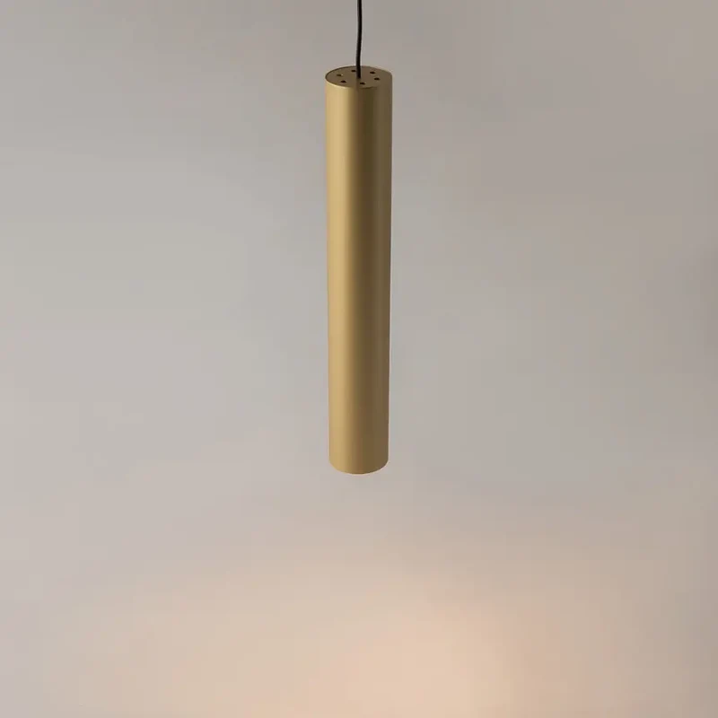 Pendelleuchte – Goldfarbenes Aluminium, GU10 Fassung, IP20 Schutz, Ø6 cm - Pro Focus | Maytoni
