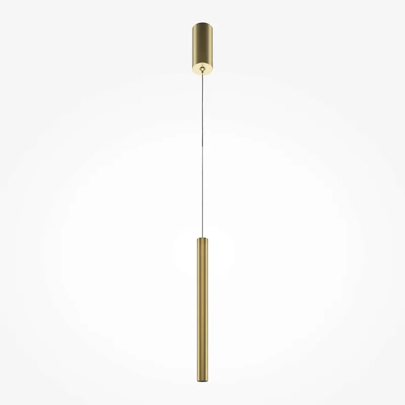 Pendelleuchte – Goldenes Aluminium, 6 W Leistung, Neutralweiß, Ø3 cm - Pro Base | Maytoni