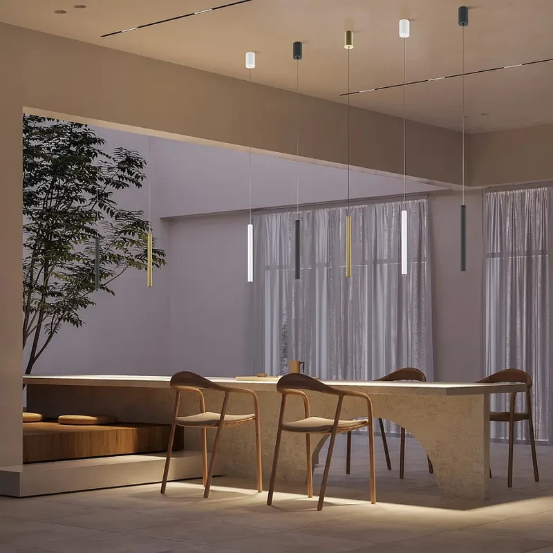 Pendelleuchte – Goldenes Aluminium, 6 W Leistung, Neutralweiß, Ø3 cm - Pro Base | Maytoni