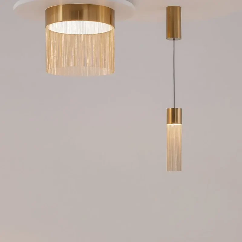 Pendelleuchte – Goldenes Metall, IP20 Schutz, Warmweiß, 132 cm Höhe - Imaginary | Maytoni
