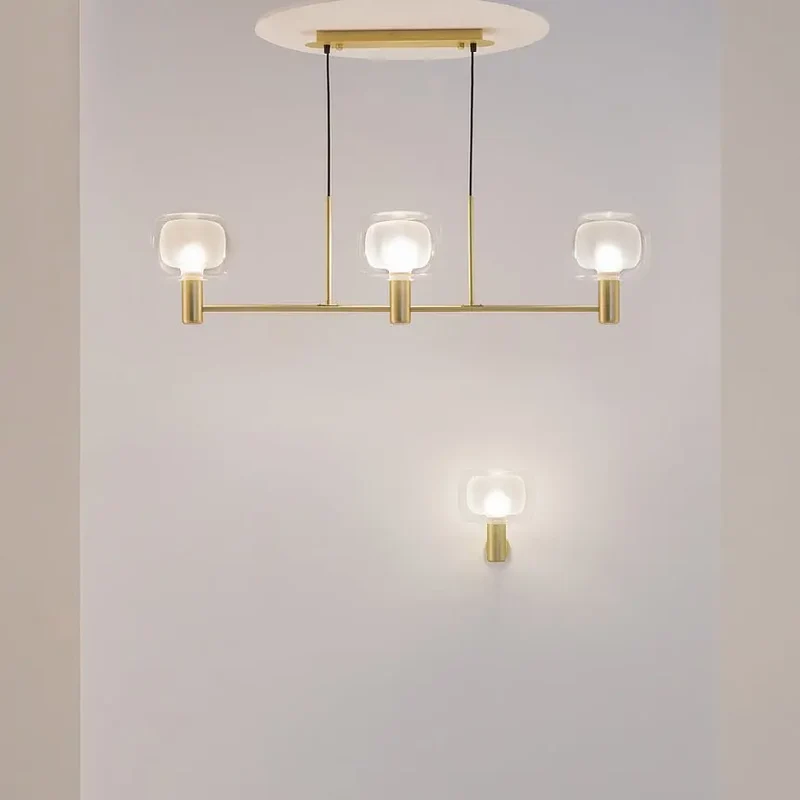 Pendelleuchte – Gold Finish, Aluminium Gehäuse, 3 Lichtquellen - Vision | Maytoni