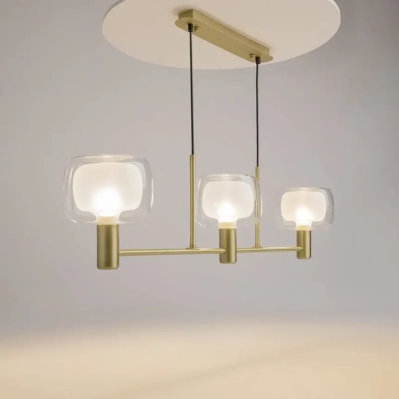 Pendelleuchte – Gold Finish, Aluminium Gehäuse, 3 Lichtquellen - Vision | Maytoni