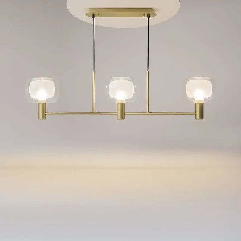 Pendelleuchte – Gold Finish, Aluminium Gehäuse, 3 Lichtquellen - Vision | Maytoni