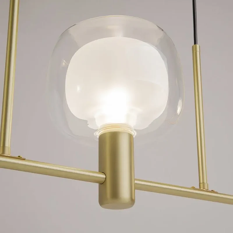 Pendelleuchte – Gold Finish, Aluminium Gehäuse, 3 Lichtquellen - Vision | Maytoni
