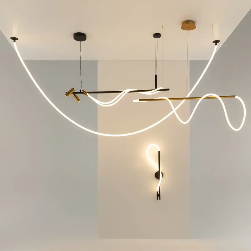 Pendelleuchte – Schwarzes Finish, 30W Leistung, Warmweiß, 140 cm Länge - Tau | Maytoni