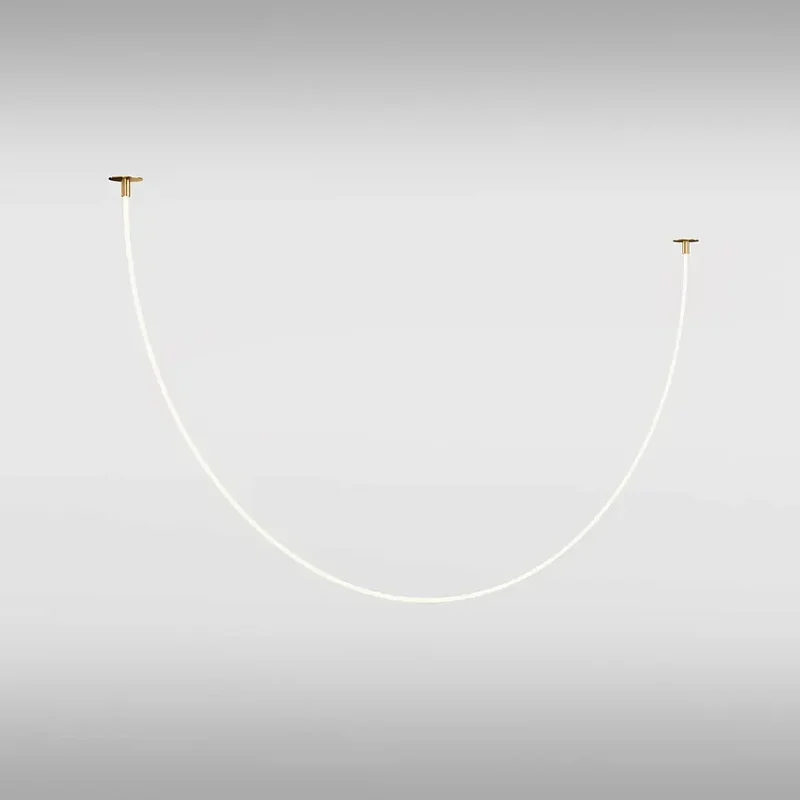 Pendelleuchte – Gold Finish, 40W Leistung, Warmweiß, 400 cm Länge - Tau | Maytoni