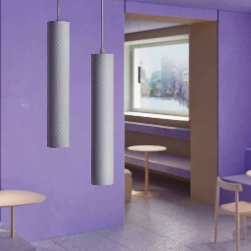 Pendelleuchte – Weißes Finish, Aluminium Gehäuse, GU10 Fassung - Artisan | Maytoni