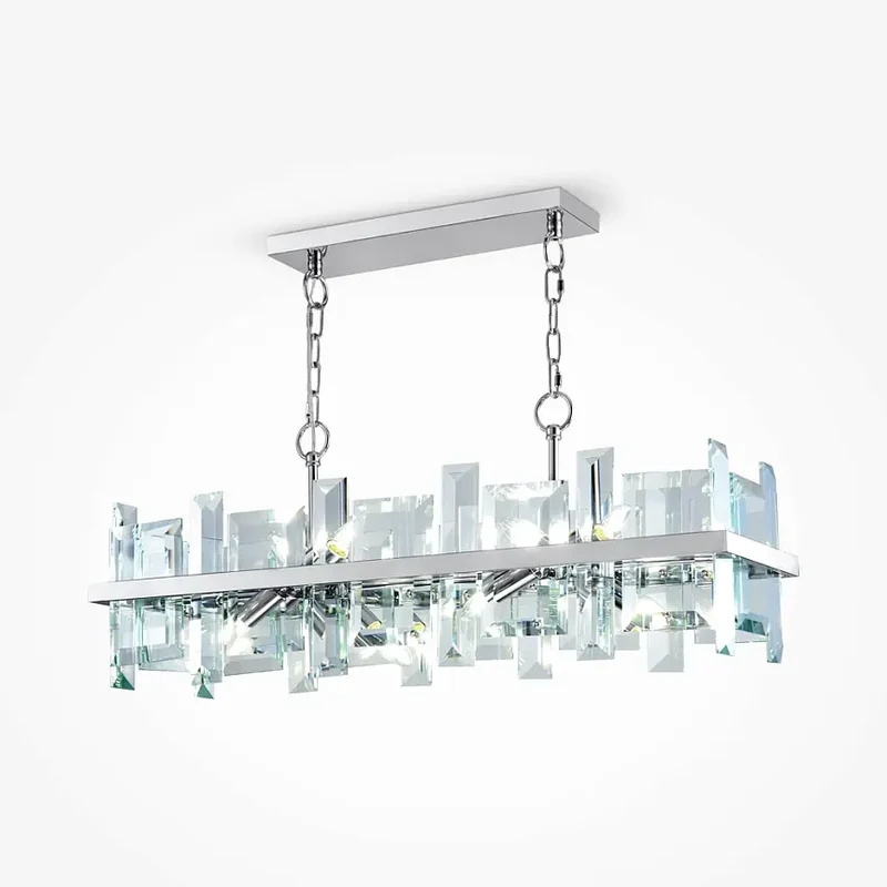 Pendelleuchte – Chrom Farbe, Glas Metall Schirme, Luxuriöses Design - Cerezo | Maytoni