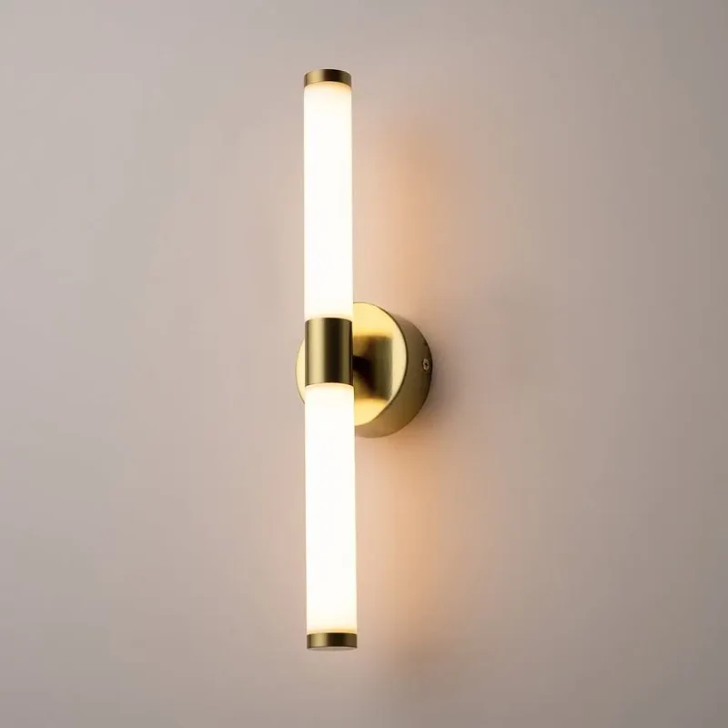 Wandleuchte – Gold Ton, Aluminium Körper, Zylindrische Form - Axis | Maytoni