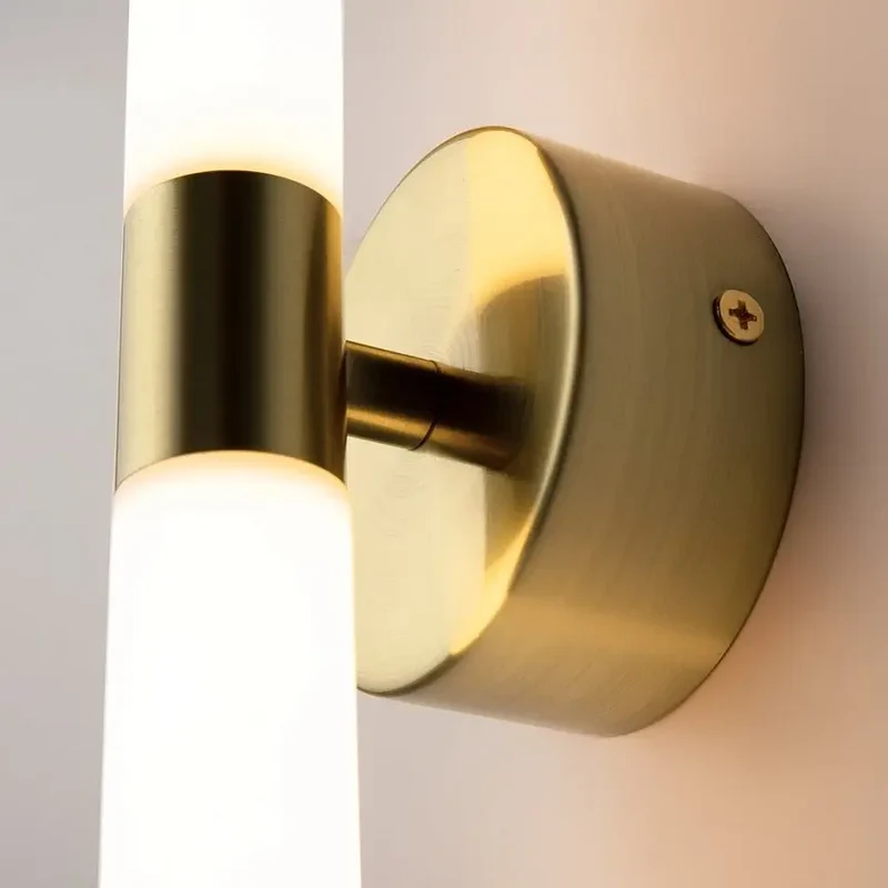 Wandleuchte – Gold Ton, Aluminium Körper, Zylindrische Form - Axis | Maytoni