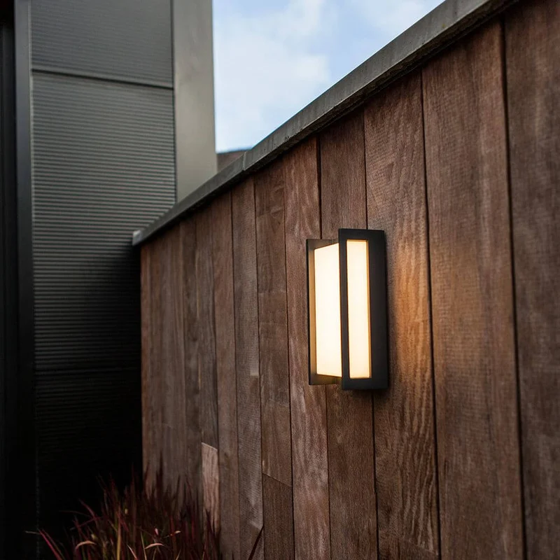 LED Außen-Wandleuchte Qubo IP54 Anthrazit